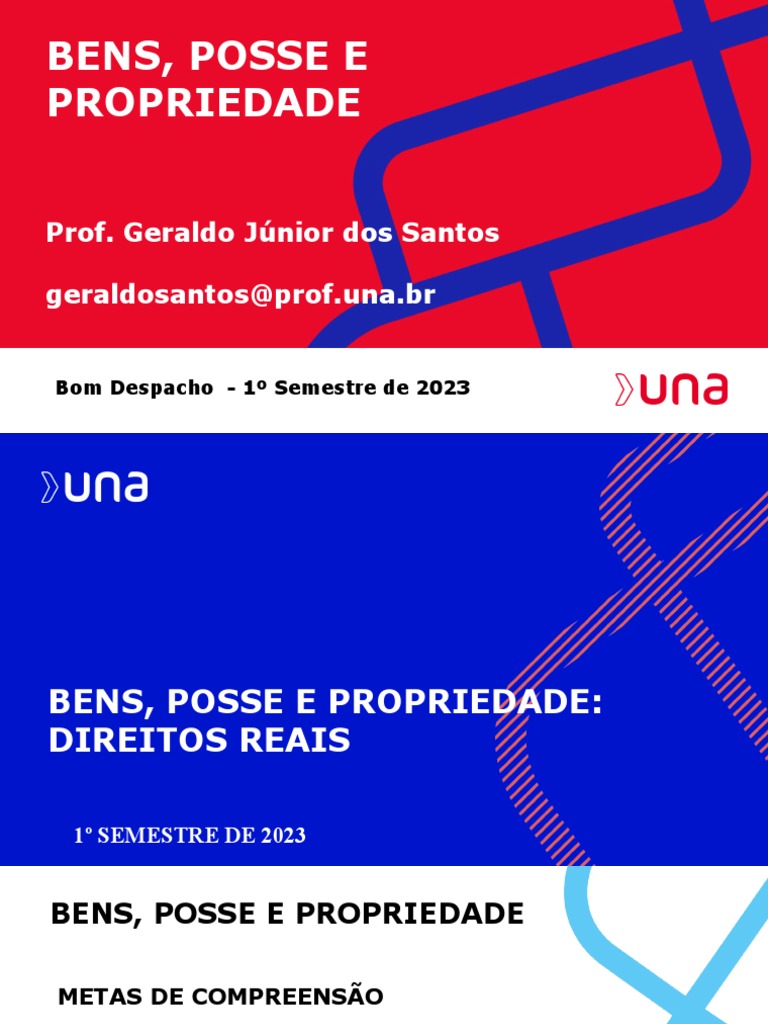 Bens, Posse E Propriedade: Prof. Geraldo Júnior Dos Santos ...