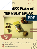 Business Plan of Teh Kulit Salak