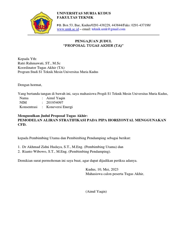 Pengajuan Judul | PDF
