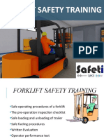 Forklift Safety Training: Procedures & Hazards
