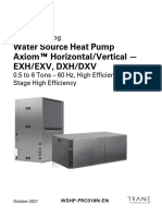 Water Source Heat Pump Axiom Horizontal Vertical EXH EXV, DXH DXV PDF