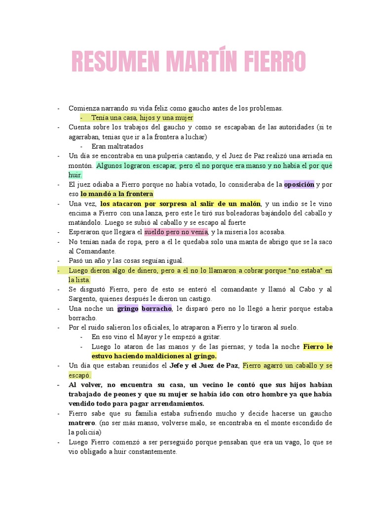 Martin Fierro Pdf