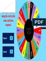 Tenses Wheel Irregular Verbs With Spinning Wheel A Fun Activities Games Games - 144228
