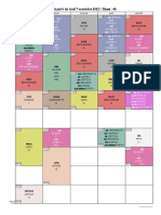 Horaires 4e Annees