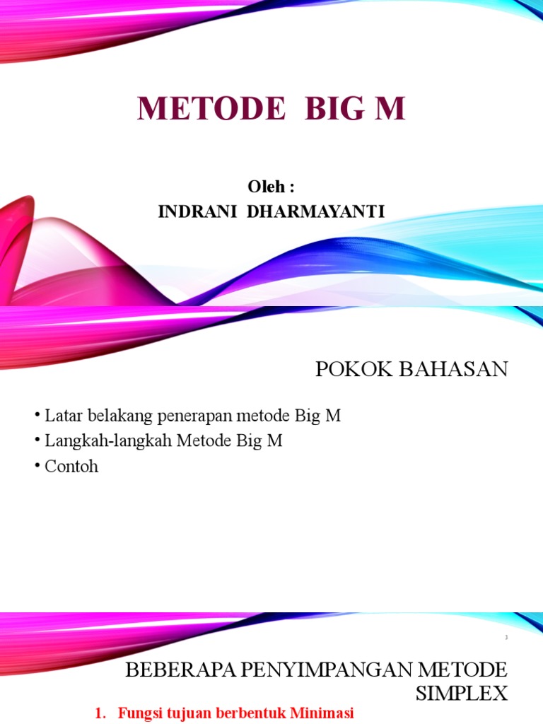 Metode Big M dalam Pemrograman Linier | PDF
