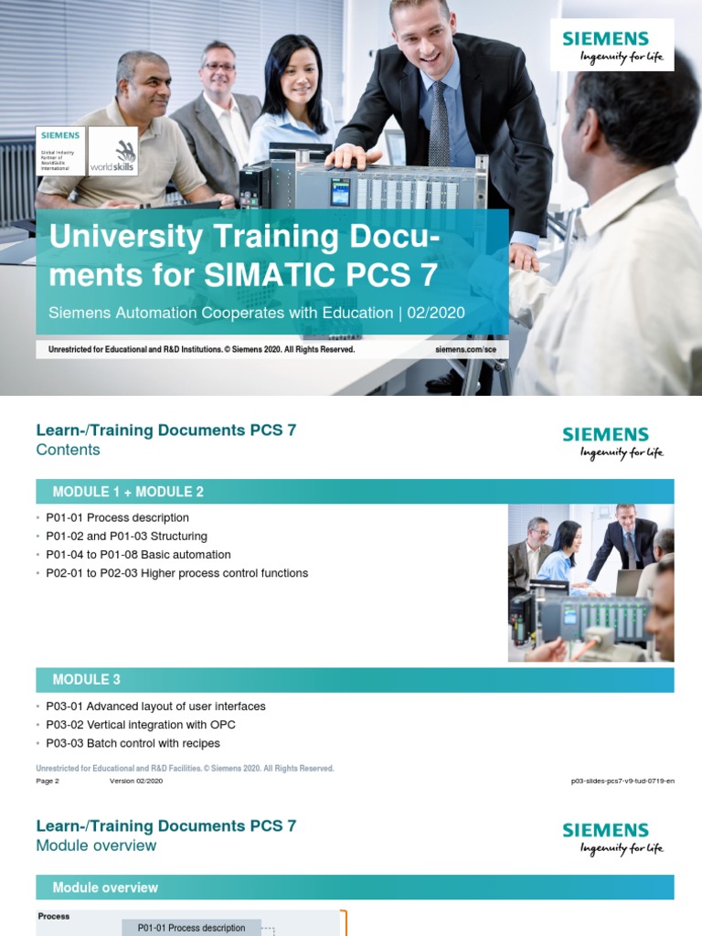Siemens PCS 7 Training Documents | PDF | Computing | Computing And ...