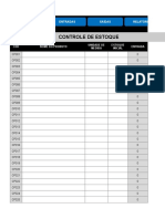Planilha de Controle de Estoque