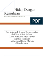 Meniti Hidup Dengan Kemuliaan