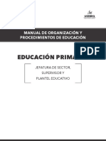 Manual de Organizacion y Procedimiento de Educ. Primaria PDF