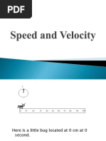 Speed and Velocity 2 PDF