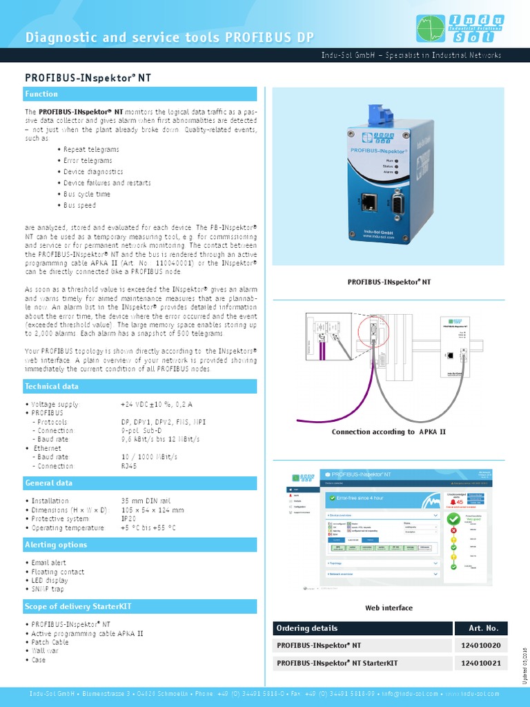 Profibus Inspektor Nt , Produktkatalog – VJIPHE