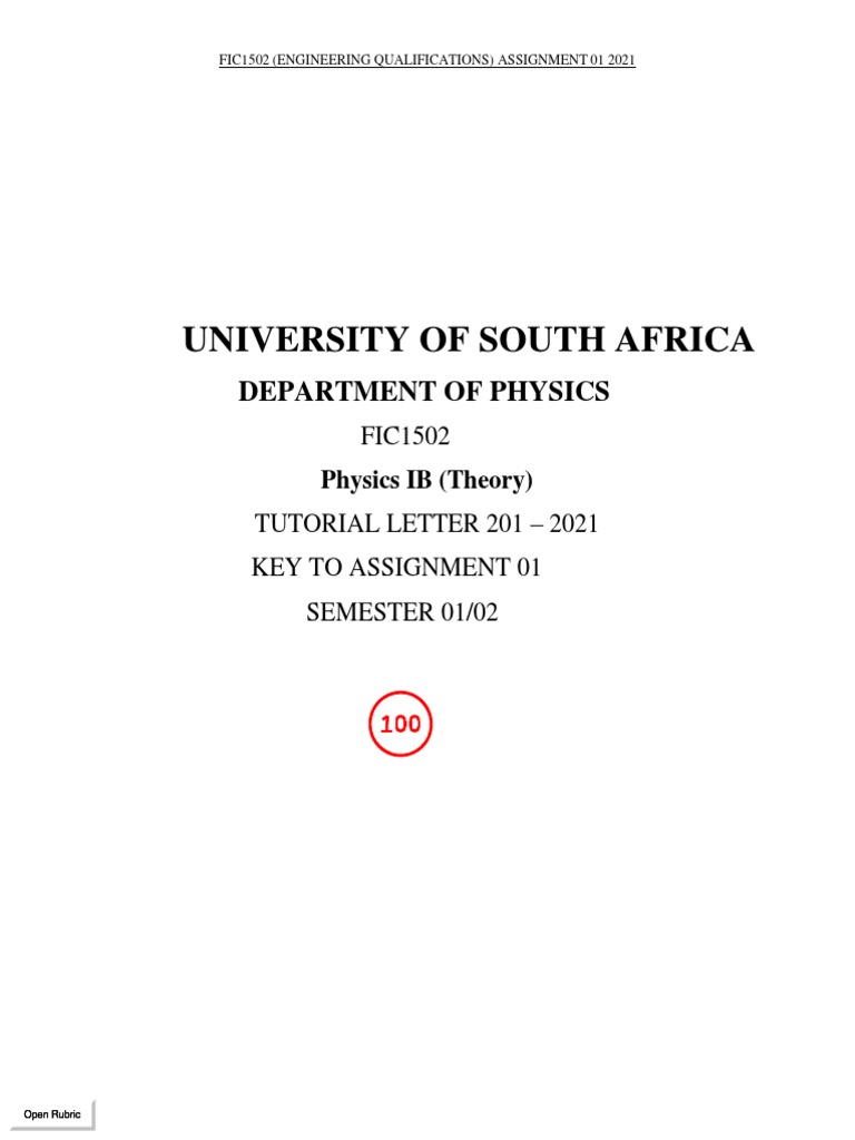 Memo Fic1502 2021 Assignment 01 Final Pdf Pdf Collision