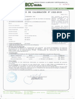 Certificado de Calibracion Manometro