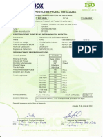 Protocolo de Prueba Hidraulica PDF