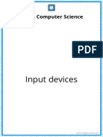 Flashcards - Input Devices PDF