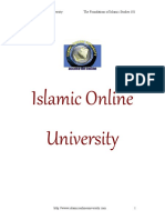 Islamic Online University The Foundations of Islamic Studies 101