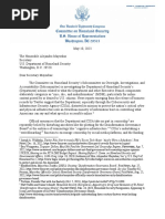 (DAILY CALLER OBTAINED) - 2023-05-10 Bishop To Mayorkas (DHS) Re CISA MDM