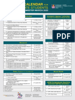 Poster Kalendar Akademik Mac 2022 Jubli Perak