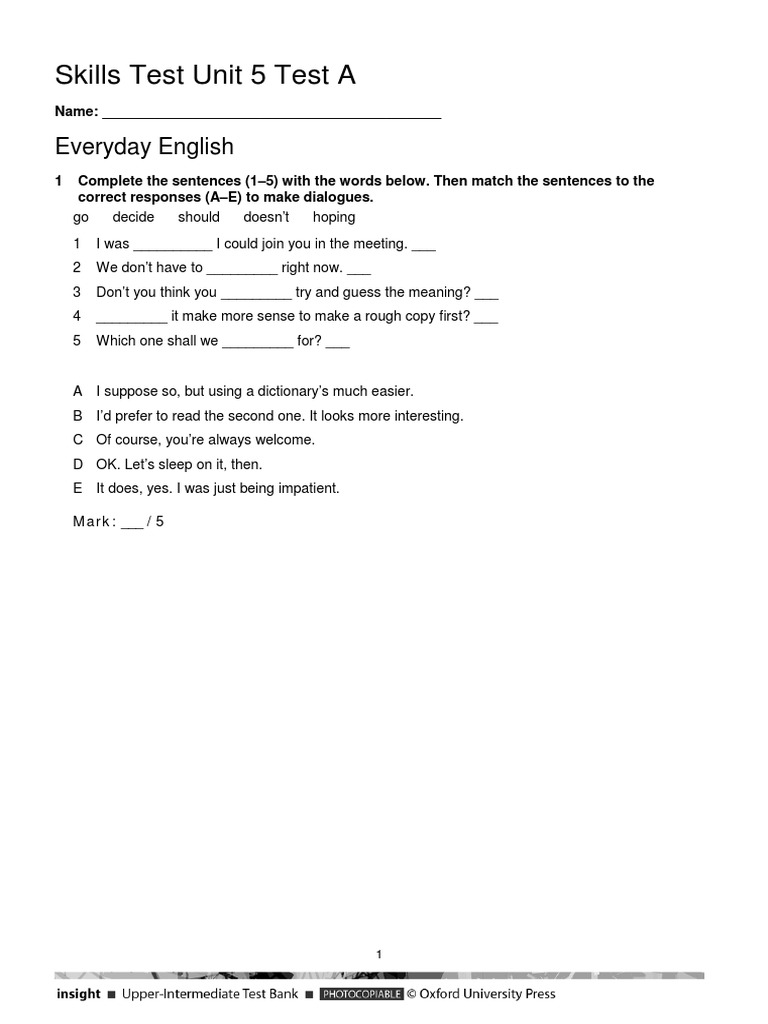Unit 5 Skills Test A | PDF | E Reader | Novels