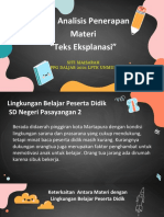 Hasil Analisis Penerapan Materi Bahasa Indonesia