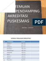 Jadwal Akreditasi Puskesmas Wonosobo 2017