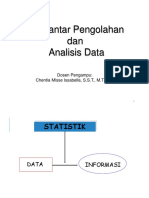 Pengantar Pengolahan Dan Analisis Data - Bu Chentia PDF