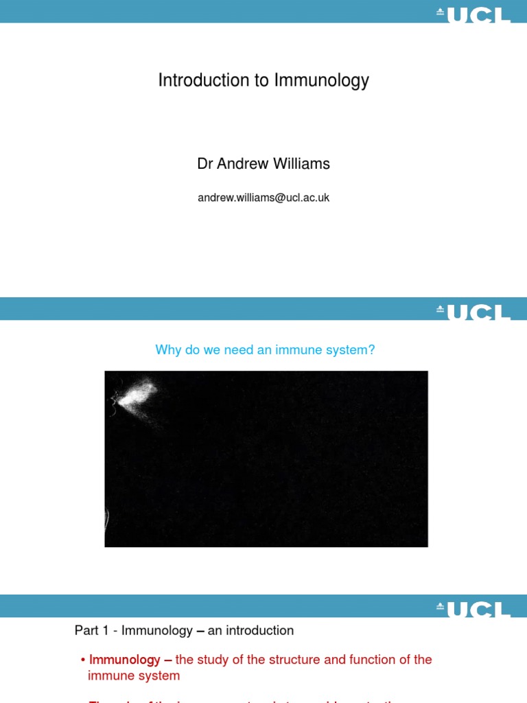 Introduction to immunology PDF Immune System Lymphocyte