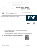 Factura electrónica de servicios de salud de Promocosta SAS