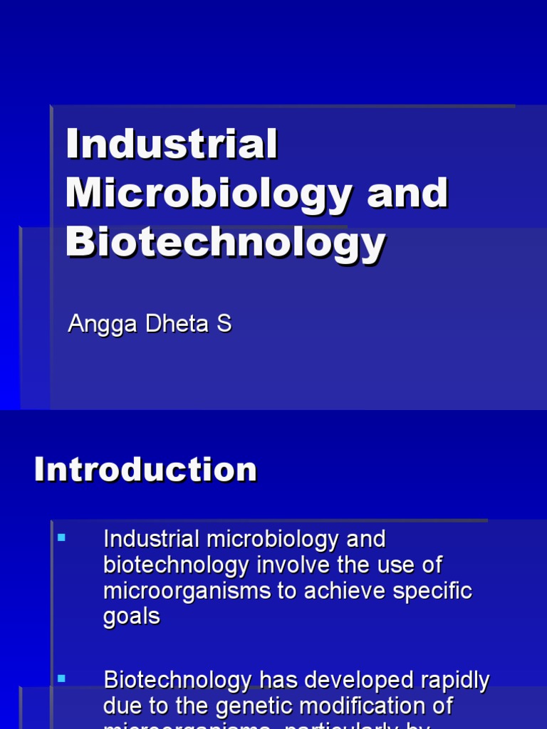 Industrial Microbiology PDF Biodegradation