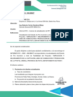 Informe N°0 3 - 2022 - ING - BMAT Señores: Eps Grau S.A. Atención: Ing. Roberto Carlos Sandoval Maza Asunto: Referencia