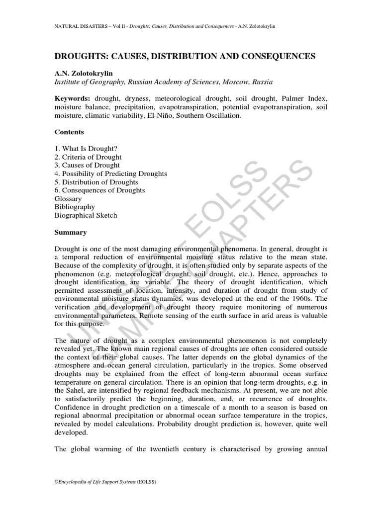 Drought Pdf Pdf Drought Climatology