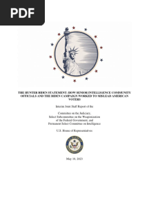 How Senior Intelligence Community Officials and The Biden Campaign Worked To Mislead American Voters-Sm