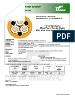 MP 3x4-0AWG 15kV EPR-PVC-SWA (3,15mm) - PVC 133% Orange