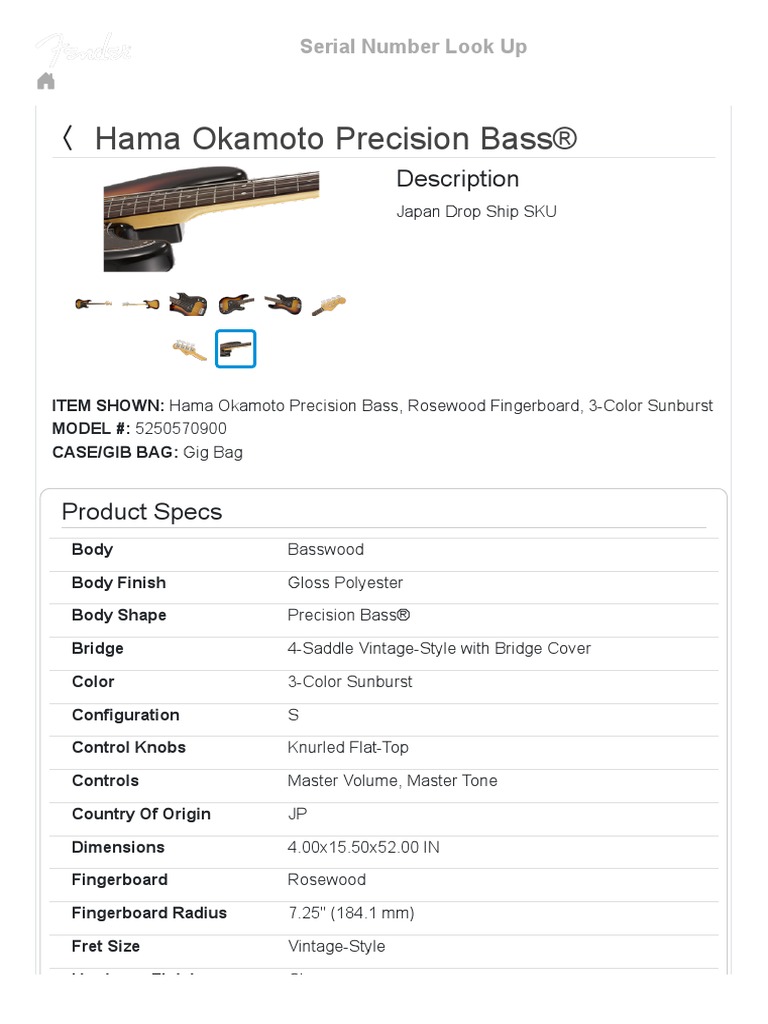 Fender P Bass Details | PDF | Necked Lutes | Chordophones