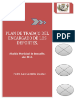 Plan de Trabajo Encargado de Deportes 2016