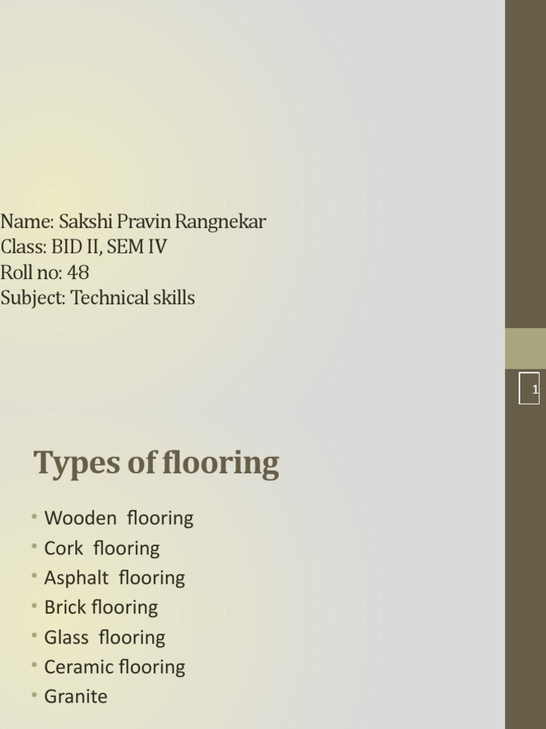 Types of Flooring | PDF | Flooring | Tile