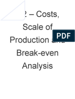 4.2 - Costs, Scale of Production and Break-Even Analysis - 2