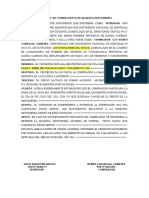 Contrato Compraventa de Motosierra de Julio Cesar Ramos A Ruben Carbajal