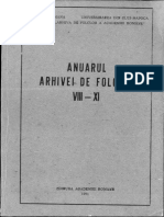 Mircea Eliade Anuarul Arhivei de folclor VIII - IX