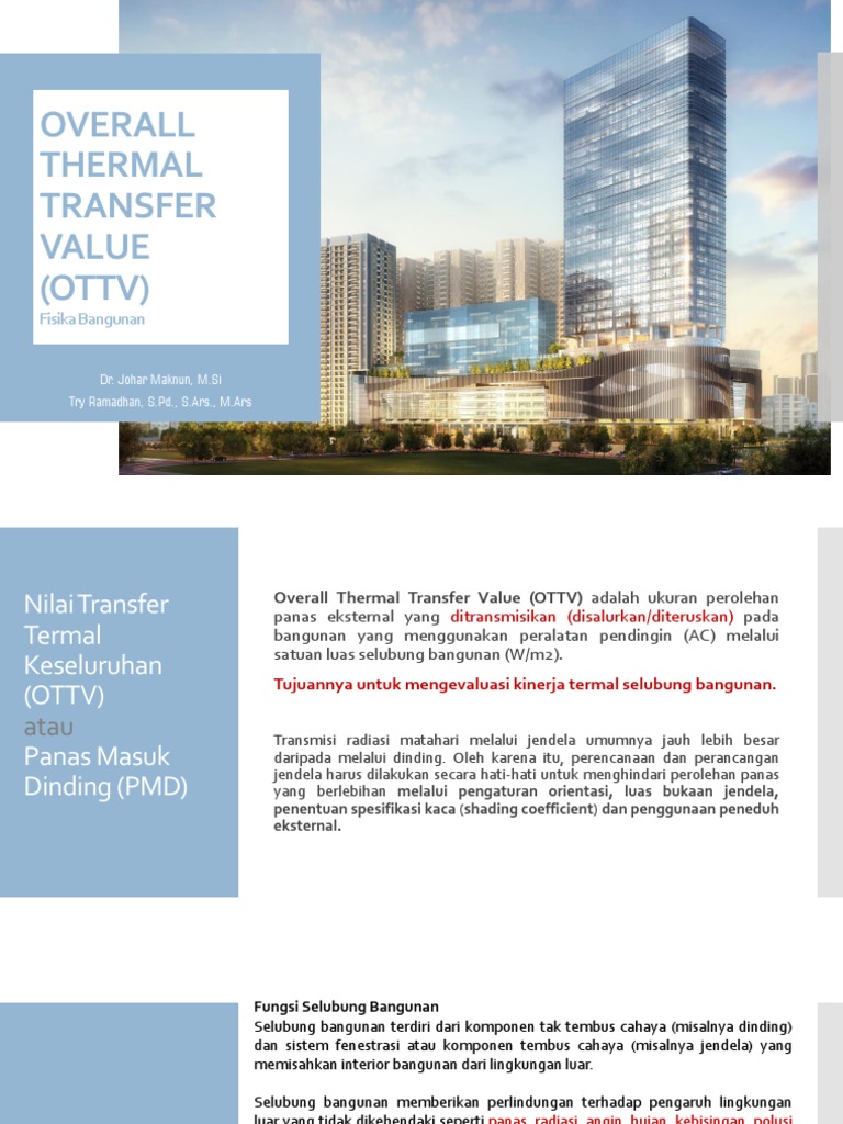 Optimasi OTTV untuk Efisiensi Energi | PDF | Teknologi & Rekayasa
