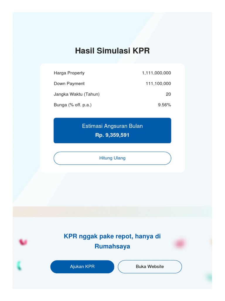 Hasil Simulasi KPR BCA63f83a39b1802 PDF