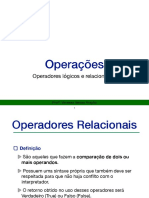 Slide 10 - Operadores Lógicos e Relacionais PDF