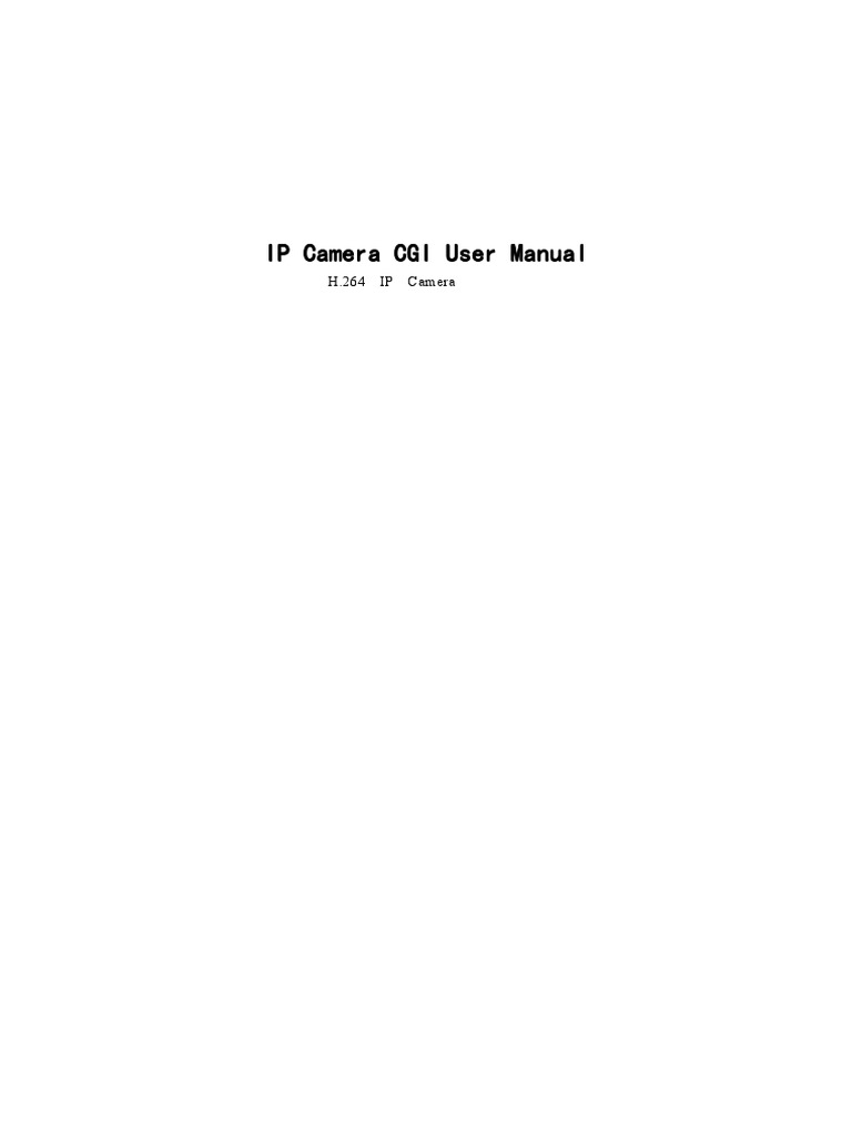 IP Camera User Manual and CGI Guide | PDF | Wi Fi | Parameter (Computer ...