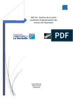 SAÉ 4.6: Gestion de La Voirie Rochelaise Programmation Des Travaux de Réparation