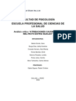 Análisis de las atribuciones causales del maltrato entre iguales en escuelas de Guadalajara