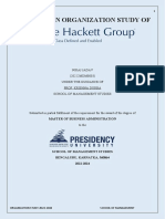 A Report On Organization Study of Hackett Group