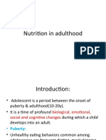 Nutrition Needs During Adolescence