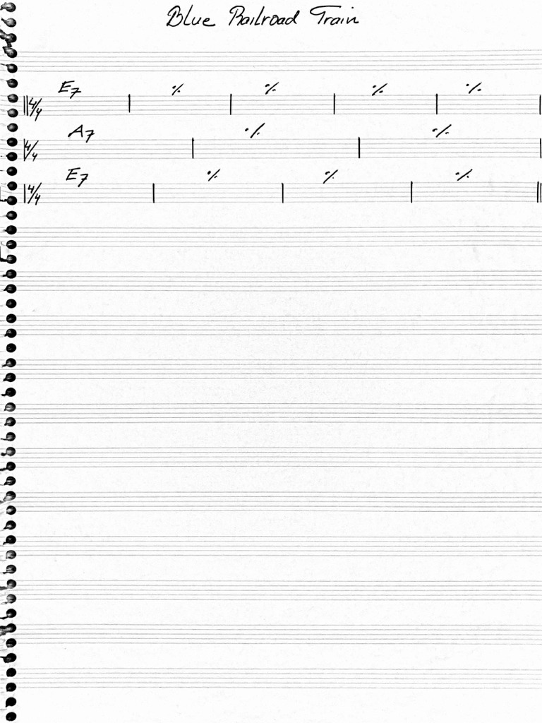 Blue Railroad Train PDF