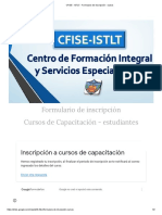 CFISE - ISTLT - Formulario de Inscripción - Cursos RONALD
