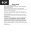 Carta de Intenção - modelo